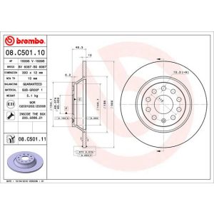 Disc frana BREMBO 08.C501.11