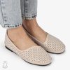 BALERINI dama din Piele naturala PERFORATA SLIP-ON CRL1358 ROZ