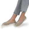 BALERINI dama din Piele naturala PERFORATA SLIP-ON CRL1360 BEJ
