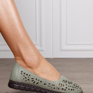 BALERINI dama din Piele naturala PERFORATA SLIP-ON CRL1363 Barilla