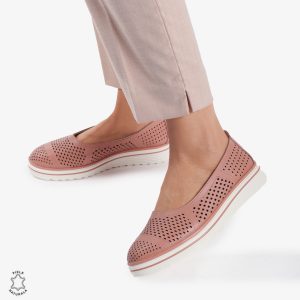 Balerini Dama Piele naturală CRL0105 ROZ