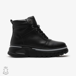 Ghete dama din Piele Naturala CRL0650 Negre